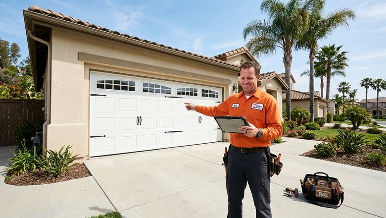 Albi Garage Doors technician at work